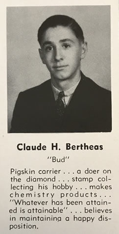 Claude H Bertheas Yearbook Photo
